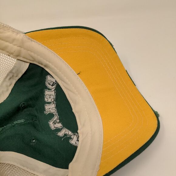 Dekalb Speed Mesh Back Strapback Hat Green Yellow OSFM Embroidered Logo - Picture 10 of 11